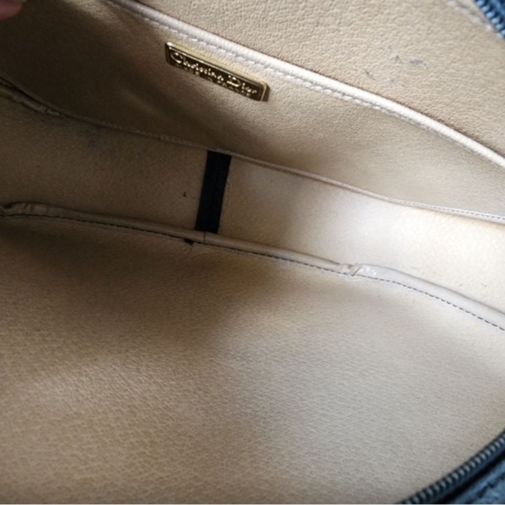 RARE Authentic Christian Dior Trotter Monogram Saddle/Cross Body Bag Blk Leather - Picture 4 of 13